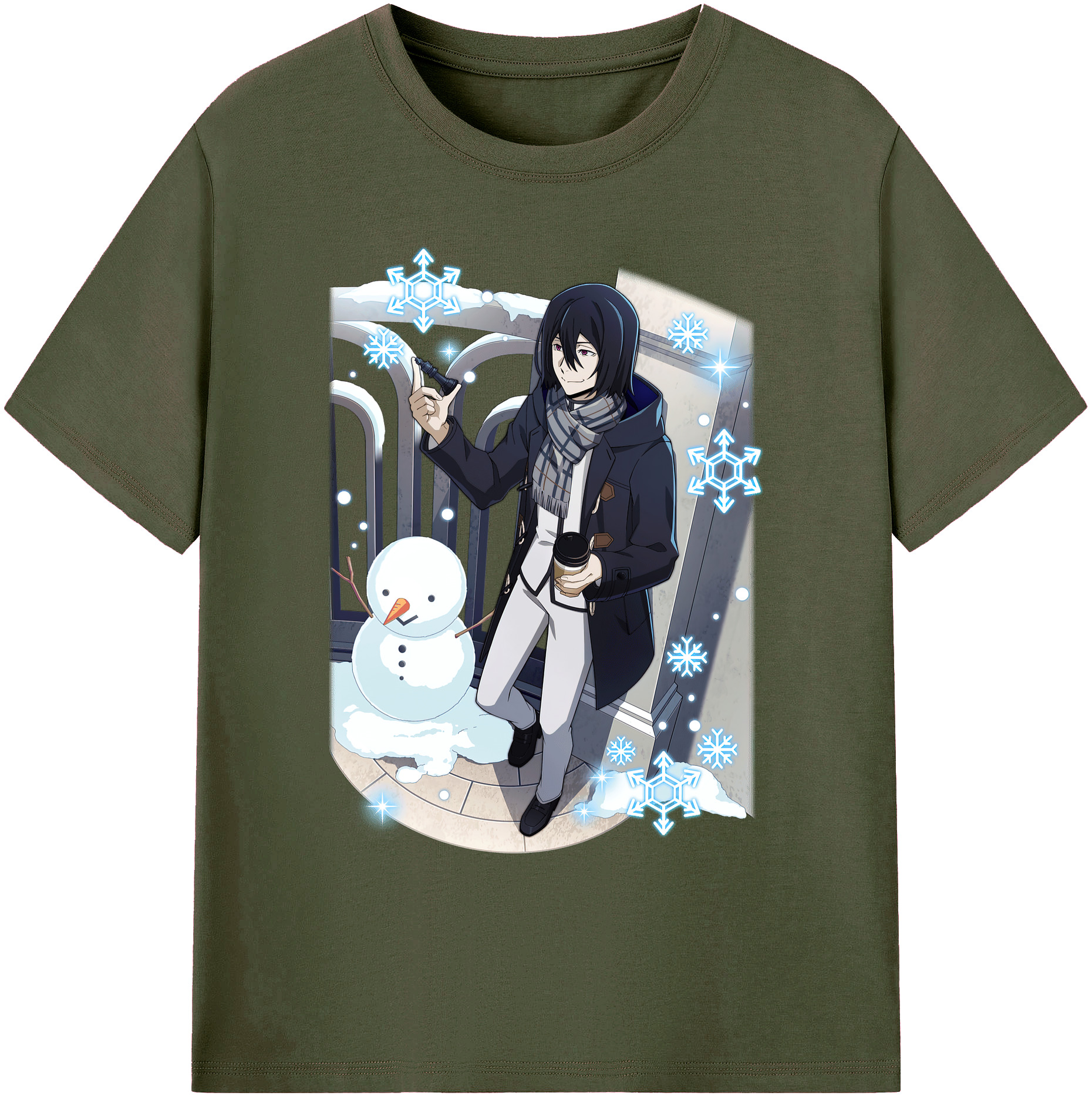 （画像用） 文豪ストレイドッグス Bungo Stray Dogs 綿100％ メンズ半袖Tシャツ｜肌触りやわらか＆通気性